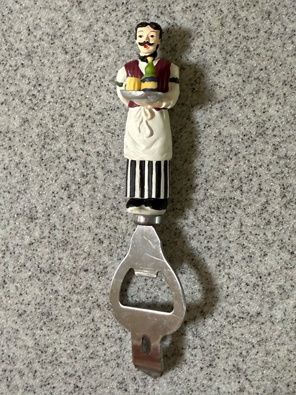 VINTAGE Bottle Opener Ceramic Waiter